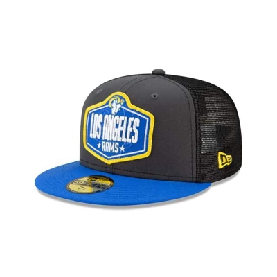Los Angeles Rams Gorra | New Era NFL Draft 59fifty Fitted Cap Mexico - Grises